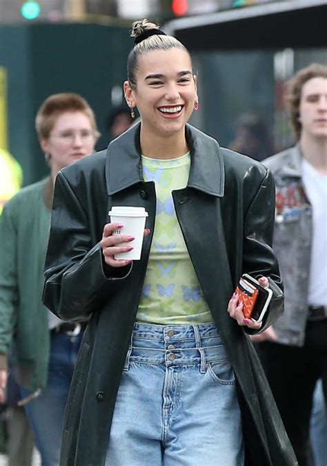 dua lipa green jacket|Dua Lipa's Leather Trench Coat Is Rock 'N' Roll Chic at .